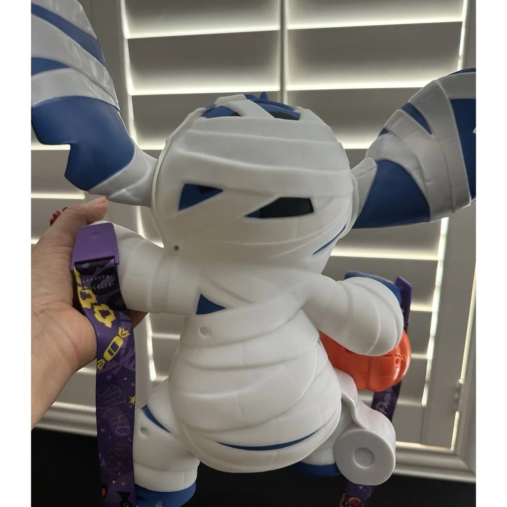 2025 Lilo & Stitch Mummy Popcorn Bucket‎ Disneyland Lights Halloween *Ships ASAP - Picture 3 of 4